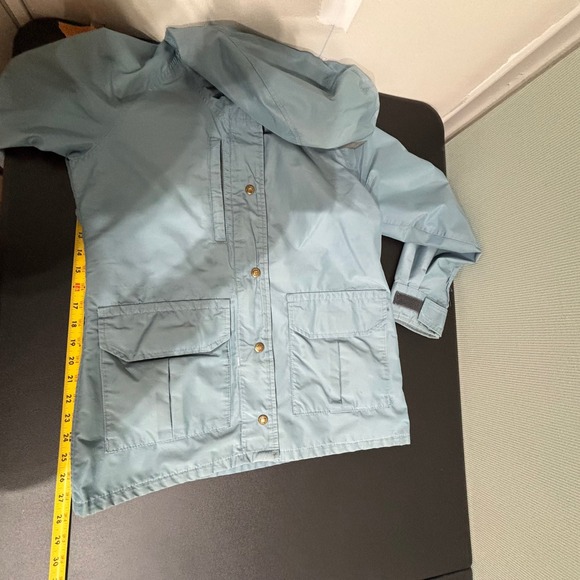 Columbia Gore-Tex Women's Size S Light Blue Hooded Rain Jacket Parka - Picture 5 of 10